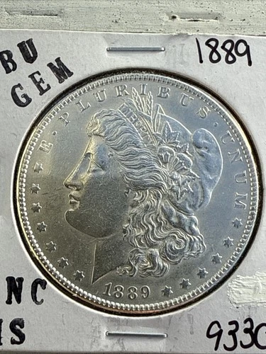 1889 BU GEM MORGAN SILVER DOLLAR UNC MS+++ U.S. MINT RARE COIN 9330