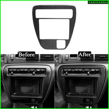 For Honda Prelude 1997-2001 Real Carbon Fiber Console Radio Ac Cd Gps Cover Trim For Honda Prelude 1997-2001 Real Carbon Fiber Console Radio Ac Cd Gps Cover Trim
