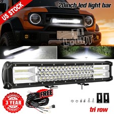 20 Inch Led Light Bar Spot Flood Combo Work Driving Off Road Suv Atv Truck Utv 20 Inch Led Light Bar Spot Flood Combo Work Driving Off Road Suv Atv Truck Utv
