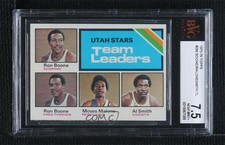 1975-76 Topps Team Leaders Ron Boone Moses Malone Al Smith #286 BVG 7.5 HOF 0q3