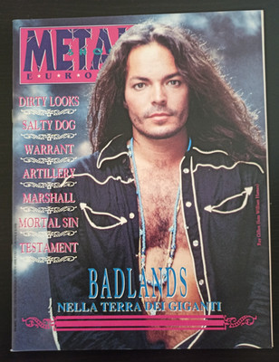 METAL SHOCK Magazin Heavy Magazine BADLANDS JAKE E. LEE DIRTY LOOKS Italy 1990