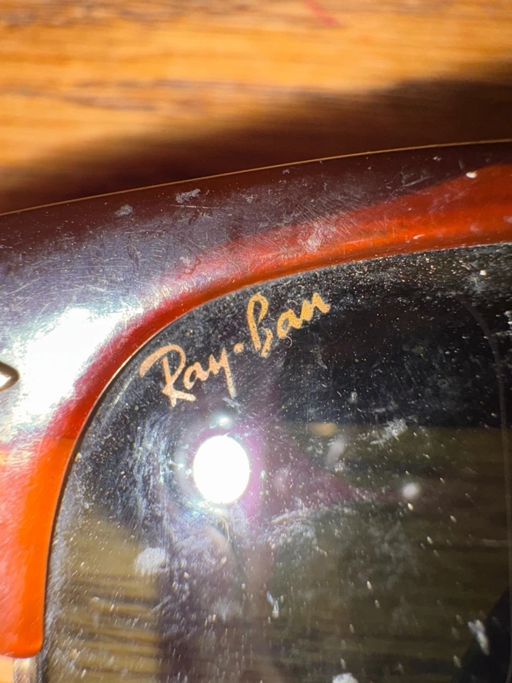 B&L RAY-BAN W1116 TORTOISE G15 CLUBMASTER II SUNGLASSES VINTAGE 90's AUTHENTIC - Image 2 of 4