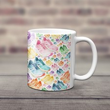 Colourful Running Shoes Mug & Matching Coaster  | Running Mug | Running Gift