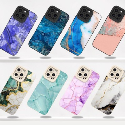 For iPhone 17 Pro Max 16 15 14 13 12 TPU Phone Case Shockproof Arts Marble Cover