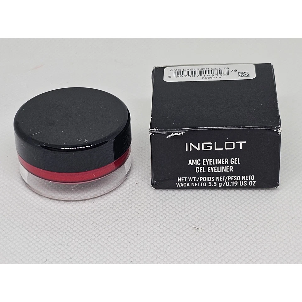 Inglot AMC Gel Eyeliner #79 Red 5.5g / 0.19oz - Long-Lasting Waterproof Formula - Image 3 of 4