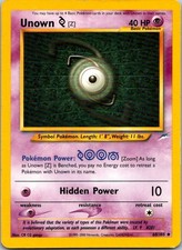 Unown [Z] 60/105 Neo Destiny Pokemon TCG Unlimited UC MP on eBay