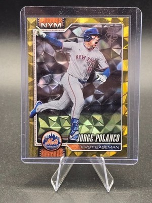 2026 Topps Series 2 Jorge Polanco #676 Gold Diamante /50 Foil Parallel Mets SP