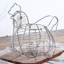 Metal Wire Chicken Egg Storage Basket Food Vegetables Rack Multipurpose Egg 16.73 per metre