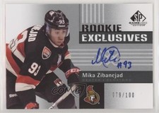2011 SP Game Used Edition Rookie Exclusives /100 Mika Zibanejad #RE-MZ Auto 7b5