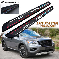 2pcs Fixed Side Steps Fit For Nissan Pathfinder 2013-2020 Running Board Nerf Bar