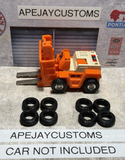 2 Sets Of New Tires For Vintage Gobots Spoons Mr-34 Enemy Robot Forklift 1984