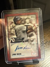 2021 Topps - 70 Years of Baseball Autographs Jim Rice Red /10 #70YA-JR (AU)