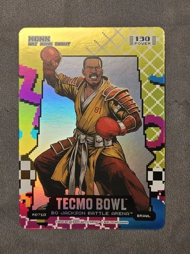 Monk `Art Monk` Bo Jackson Battle Arena Tecmo Bowl 80s Rad Brawl Power 130 RD710