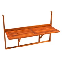 BalkonhäNgetisch Klappbar Holz Akazie Balkontisch HäNgetisch Balkon Klapptisch