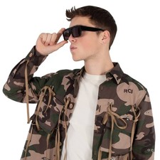 Gucci Grey Browline Men's Sunglasses GG1460S 001 56 GG1460S 001 56