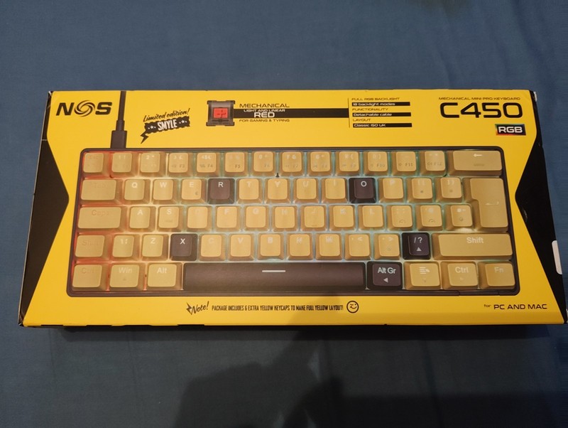 NOS C450 Limited Edition SMYLE Mechanical Keyboard CIB