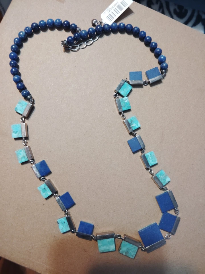 Jay King Gallery Collection Turquoise/Lapis Reversible 28" Necklace - #2 - Image 3 of 4