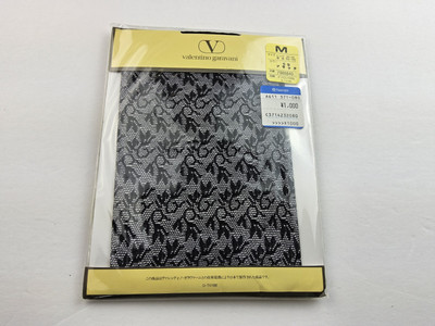 Vintage Valentino Garavani Lace Pattern Pantyhose Tights Japan Size M