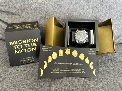 Omega X Swatch Moonswatch Mission to the Moon Moonshine Gold NEU
