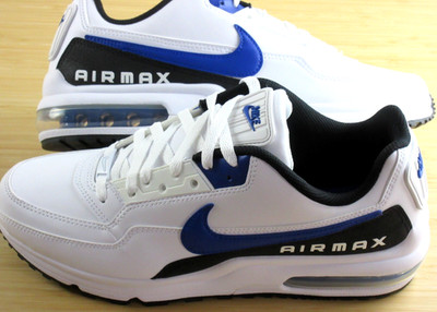 Nike Men's Air Max LTD 3 Running Lifestyle Shoes White Royal Blue Black Size 9
