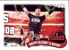 2018 Topps WWE Heritage #TT-4 Heath Slater / Rhyno Tag Teams and Stables