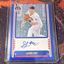 2025 Panini USA Stars & Stripes Gavin Fien Auto SP Blue /100 Rangers