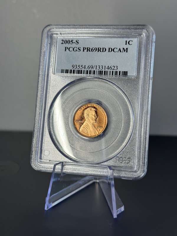2005-S Lincoln Memorial Cent PCGS PR69 RD DCAM Proof 1C San Francisco Mint