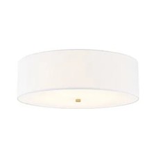 Justice Design Group FAB-9732-WHTE-BRSS - Ceiling Fixtures Indoor Lighting