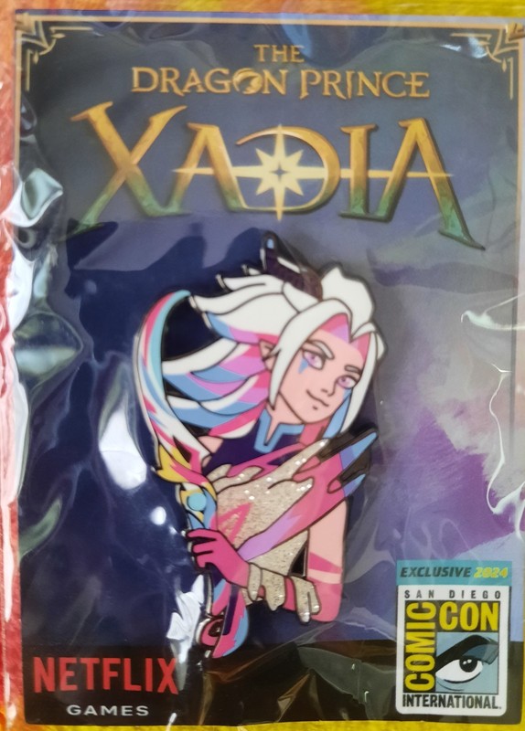 The Dragon Prince Xadia - Exclusive Enamel Pin - SDCC 2024 Netflix  **SEALED**