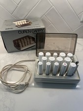 Vintage Montgomery Ward Conair Curl 'N Carry Travel Hair Setter Hot Rollers Clip