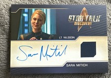 Sara Mitich Autograph COSTUME RELIC Rittenhouse STAR TREK DISCOVERY Auto SEASON