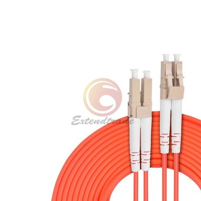 LC UPC to LC UPC Duplex 50/125 OM2 Multimode Fiber Optic Patch Cord Cable 30m #n