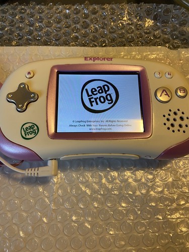 Leap Frog Leapster Explorer Handheld Learning Game System and A/C Adapter TESTED - Picture 9 of 11