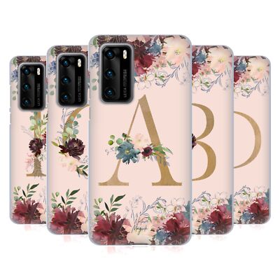 OFFICIAL NATURE MAGICK FLOWERS MONOGRAM ROSE GOLD 1 GEL CASE FOR HUAWEI PHONES 4