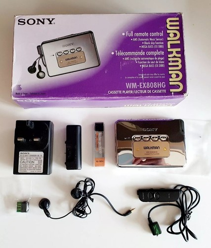 Neu Sony Walkman WM-EX808HG Limited Edition Spiegel Chrom Kassettenspieler, funktioniert