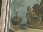 1927 Still Life Children Cherubs French Pastel Mystery Artist — photo 3
