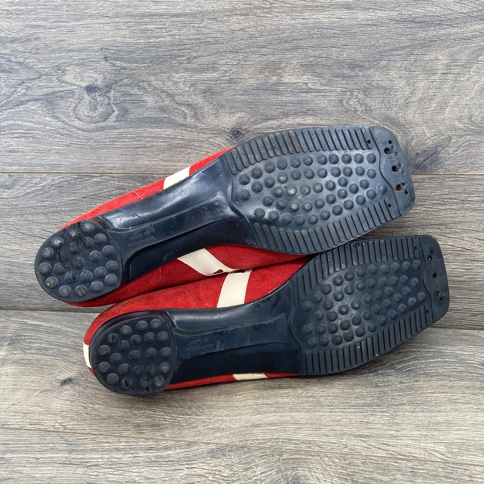 SALOMON Scarponi da sci Alfa Vintage Nordic Norm scamosciati stringati uomo taglia EU 38 US 7 5 rossi