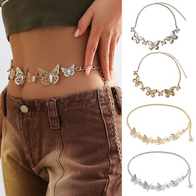 Butterfly Waist Chain WaistBelt Three-dimensional Hollow Butterfly Fashion Se *