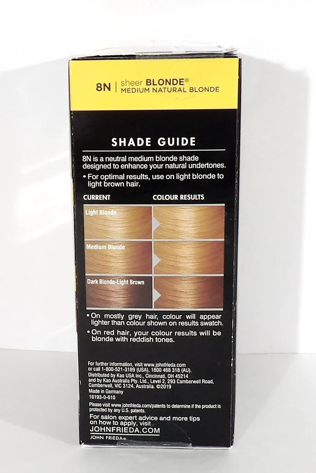 John Frieda Precision Foam Hair Color 8N Medium Natural Blonde - Image 2 of 3