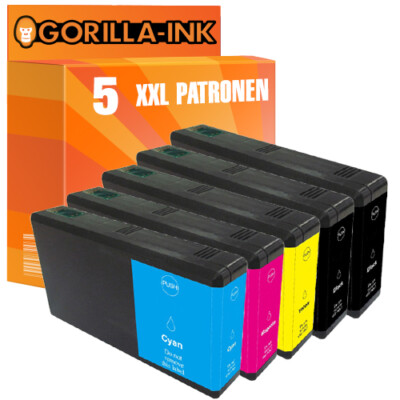 5 Patronen XXL für Epson T7901-T7904 WorkForce Pro WF-4630 DWF WF-4640 DTWF