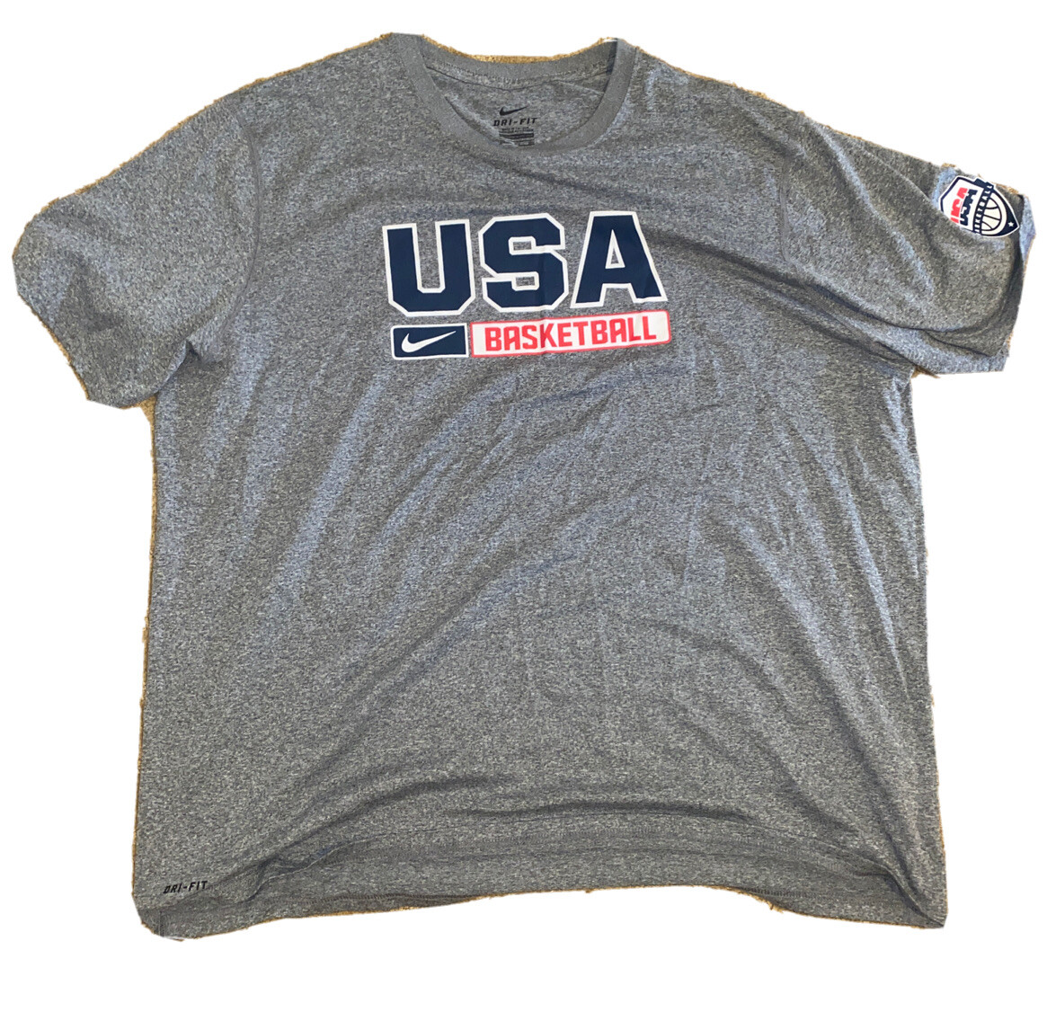 USA Basketball Throwback Logo Nike T-Shirt Dri-Fit Vintage