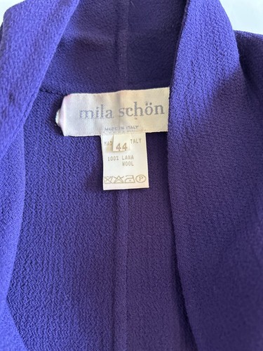 Vintage 1990s Ladies Two Piece Suit in Purple Size 14 (44) By Mila Schon - Picture 10 of 12
