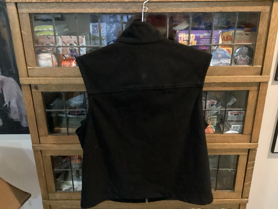 VTG Chicago Yacht Club Polo Black GEAR FOR SPORTS Full Zip Fleece Vest SZ S - Image 3 of 4