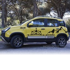Adhésifs Stickers pour Fiat Panda Cross 4x4 Off Road Kit Complet Droite + Gauche