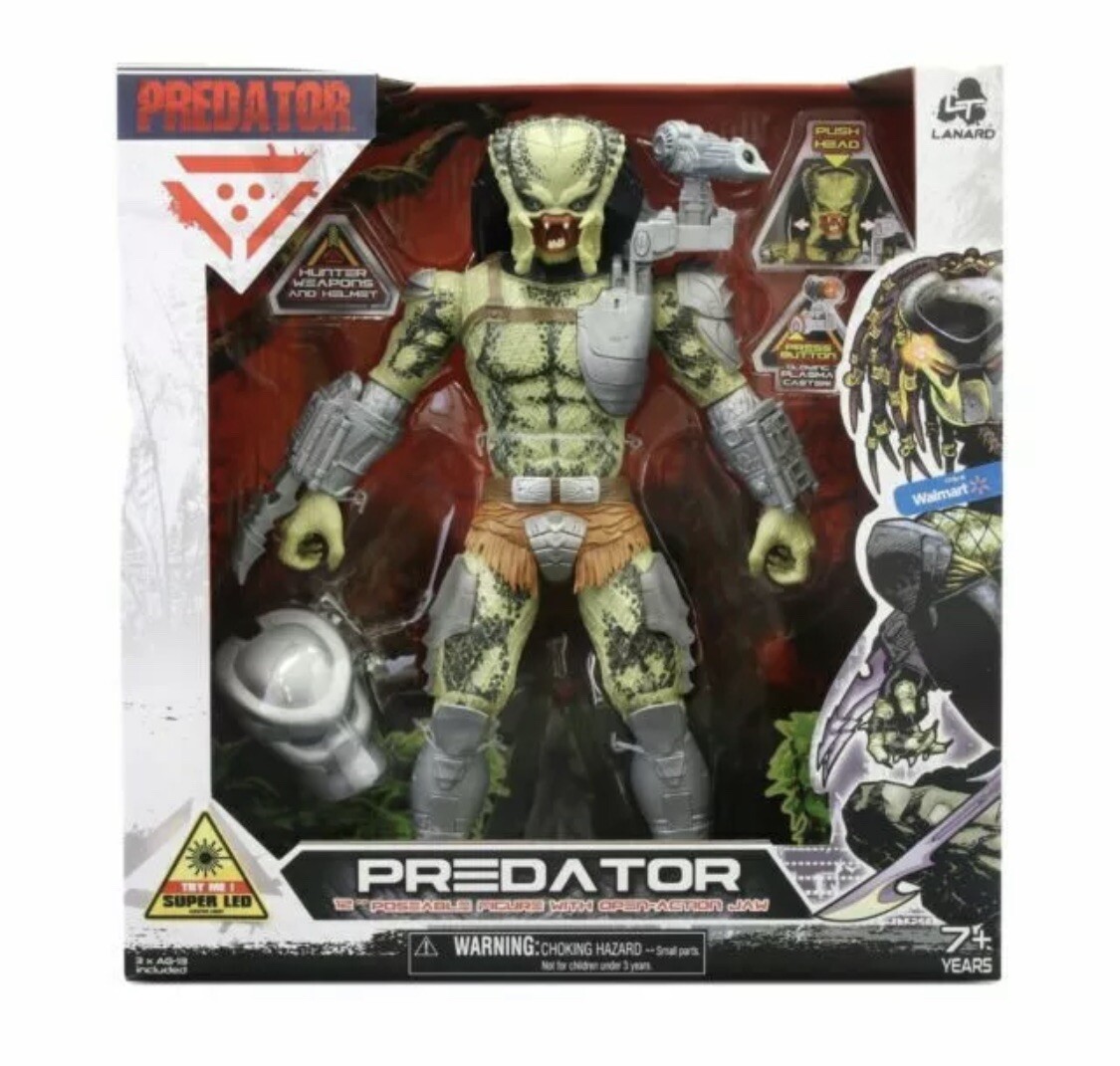 NEW Lanard 12” Classic Predator Battle Action Figure 2021 Walmart