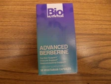 Bio Nutrition Advanced Berberine  50 veg caps 1200 mg Cardiac Support Exp 4/2027