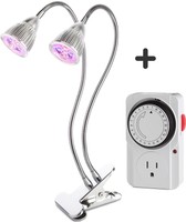 Dual Led Grow Light With Outlet Timer - Top 10w Desk Clip Led Plant Lamp With... on sale Dual Led Grow Light With Outlet Timer - Top 10w Desk Clip Led Plant Lamp With... on sale
