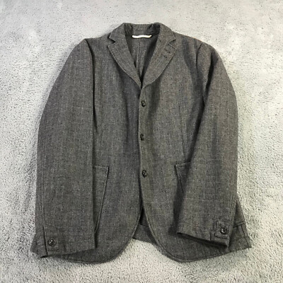 HUGO BOSS ダークグレー ウールピーコート BOSS - BOSS SELECTED BY BECKHAM ウールブレンド コート