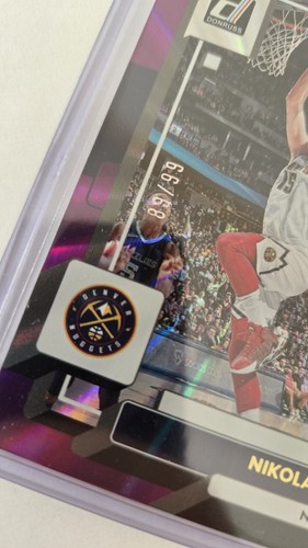 2022-23 Donruss - Purple Holo Laser #89 Nikola Jokić Numbered 89/99 - Picture 2 of 3