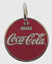 Vintage Coca-Cola Collectible Rare Keychain Red Metal Enjoy Coke Drink Ice Cold